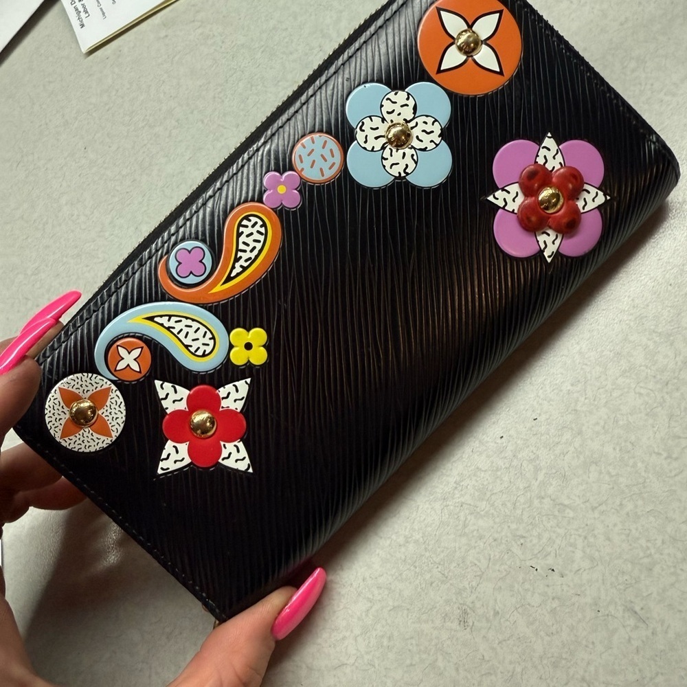 Louis Vuitton Epi Flower Zippy Wallet M62296